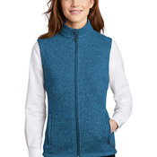 Ladies Sweater Fleece Vest