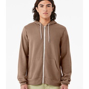 Unisex Poly-Cotton Fleece Full-Zip Hooded Sweatshirt