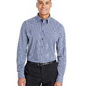 CrownLux Performance® Men's Tonal Mini Check Woven Shirt